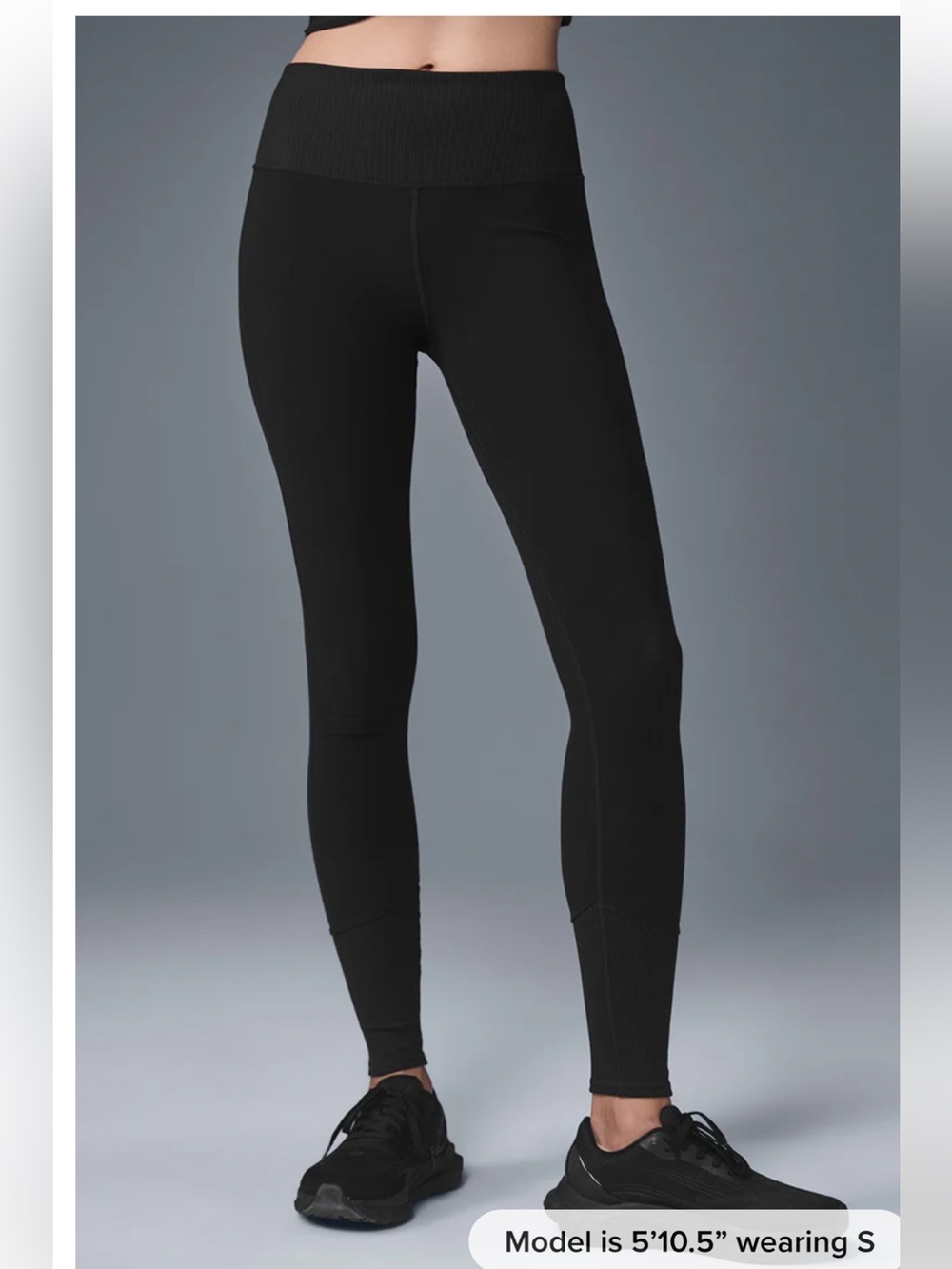ALo High-Waist Alosoft Lounge Legging black activewear athleisure size S